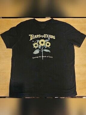 Tears for Fears Sowing the Seeds of Love T-Shirt 3XL Black Official Band Tee